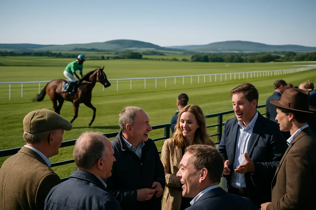 Curragh history shown through horses crossing open grassland in County Kildare