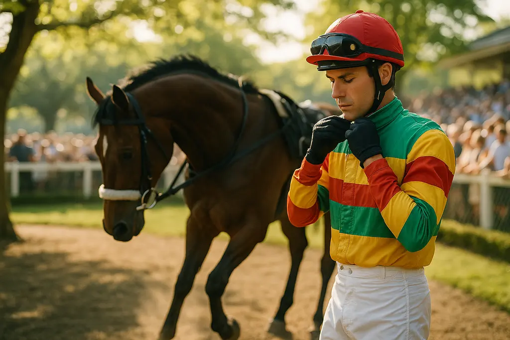 Further Ado Haskell runner on the Monmouth Park track before a major summer stakes