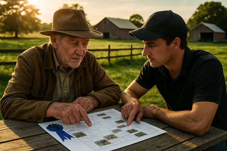 Trainer and jockey watching a saddled Thoroughbred before a major stakes race